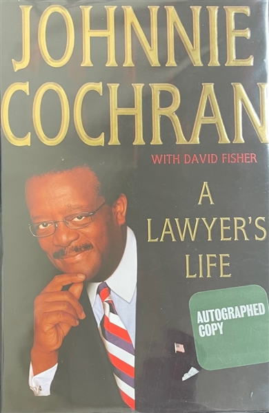 Johnnie Cochran Signed "A Lawyers Life" Hardcover Book (Beckett/BAS Guaranteed)