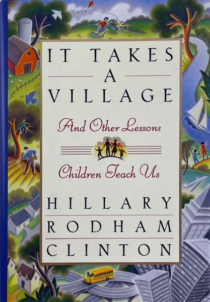 Hillary Clinton Signed "It Takes A Village" Hardcover Book (Beckett/BAS Guaranteed)