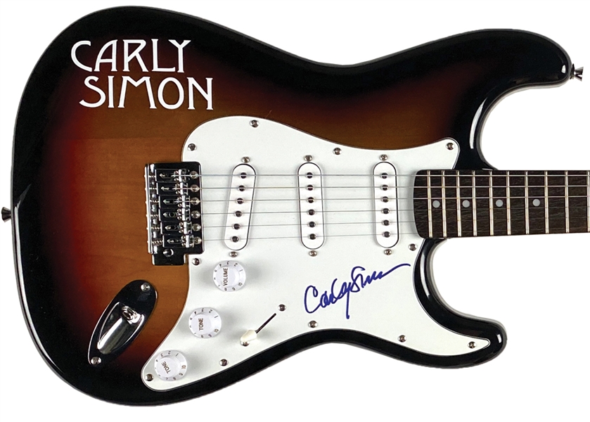 Carly Simon Signed Sunburst-Finish Electric Guitar (JSA Authentication)