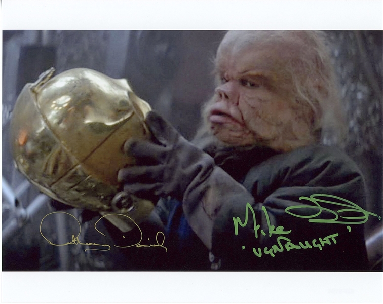 Star Wars: Anthony Daniels C-3PO & Mike Edmonds “Ugnaught” 10” x 8” Signed Photo from“Return of the Jedi” (Beckett/BAS Guaranteed) 
