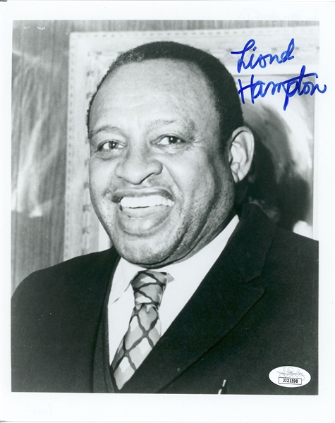 Lionel Hampton In-Person Signed 8” x 10” Photo (John Brennan Collection) (JSA Authentication)
