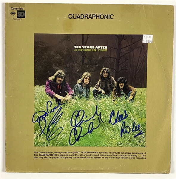 Ten Years After Group Signed “Quadraphonic” Record Album (3 Sigs) (John Brennan Collection) (BAS Guaranteed)