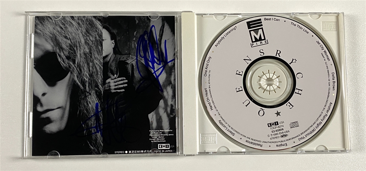 Queensryche In-Person Group Signed “Empire” CD (5 Sigs) (John Brennan Collection) (BAS Guaranteed)