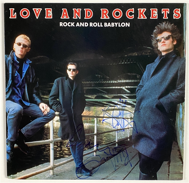 Love and Rockets Group Signed In-Person “Rock and Roll Babylon” Record Album EP (3 Sigs) (John Brennan Collection) (Beckett/BAS Guaranteed)