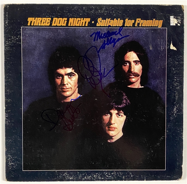 Three Dog Night Group Signed In-Person “Suitable for Framing” Record Album LP (4 Sigs) (John Brennan Collection) (Beckett/BAS Guaranteed) 