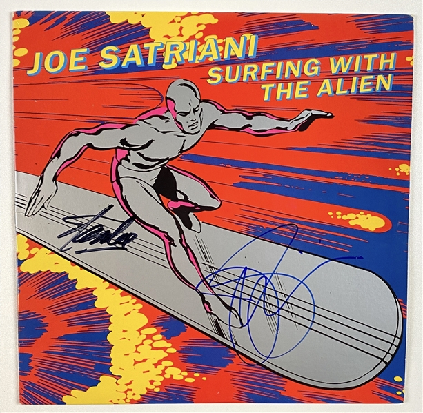 Stan Lee & Joe Satriani Dual-Signed “Surfing With the Alien” Record Album (2 Sigs) (Beckett/BAS Guaranteed) 