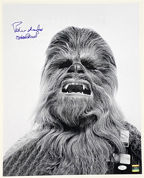 Star Wars: Peter Mayhew “Chewbacca” Signed 16” x 20” Photo (JSA LOA) (Peter Mayhew Hologram)