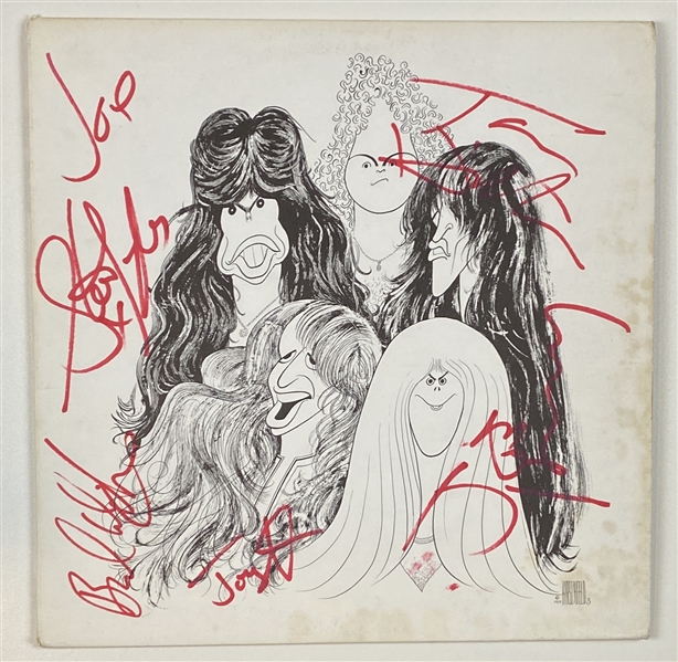 Aerosmith Group Signed “Draw the Line” Record Album (5 Sigs) (Beckett/BAS Guaranteed) 