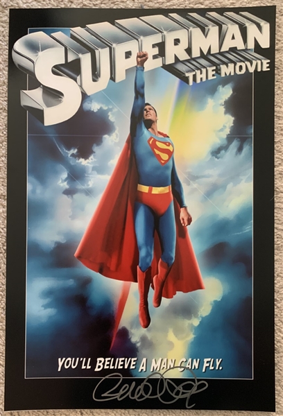 Superman (1979) Richard Donner signed 12x18 poster photo (BAS/BAS Guaranteed)