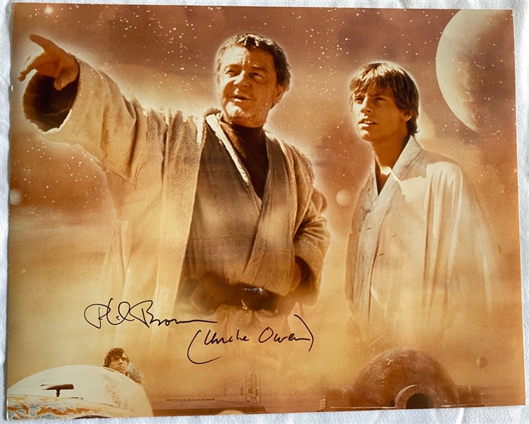 Star Wars: Phil Brown Rare Signed “Owen Lars” 8x10 Photo (BAS/BAS Guaranteed)