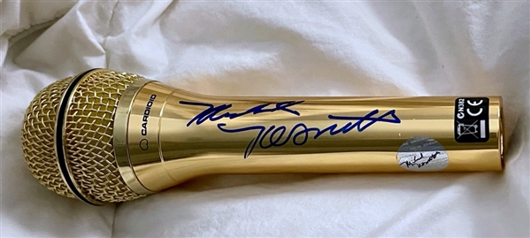 Michael Nesmith Of The Monkees SIGNED IN-PERSON Gold Peavey Microphone! (Nesmith Hologram)