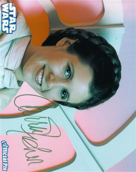 Carrie Fisher Signed 8" x 10" Photograph (Beckett/BAS Guaranteed)