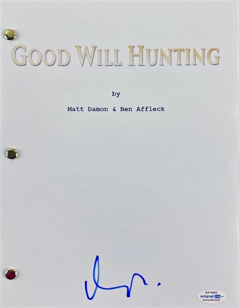 Matt Damon Signed "Good Will Hunting" Screenplay (ACOA)