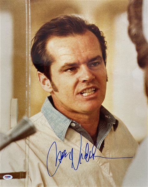 Jack Nicholson Signed 16" x 20" "One Flew Over the Cuckoos Nest" Photo (PSA Sticker/ BAS Guaranteed) 