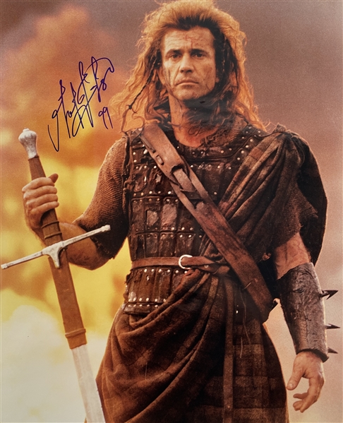 Mel Gibson Signed 16" x 20" "Braveheart" Photo (BAS Guaranteed) 