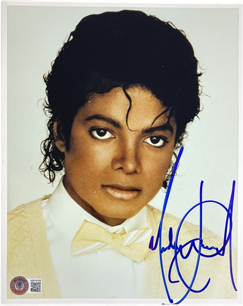 Michael Jackson Signed 8" x 10" Photo (BAS LOA)