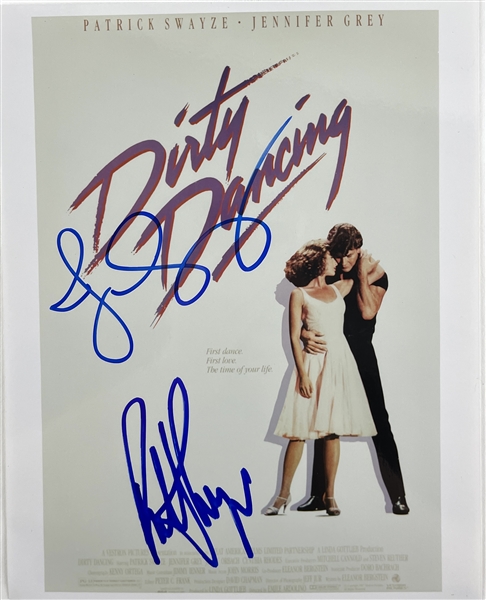 Patrick Swayze & Jennifer Grey Signed 8" x 10" Photo (BAS LOA)