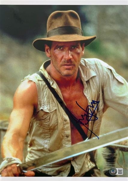 Harrison Ford Signed 10" x 14" "Indiana Jones" Photo (BAS Guaranteed)