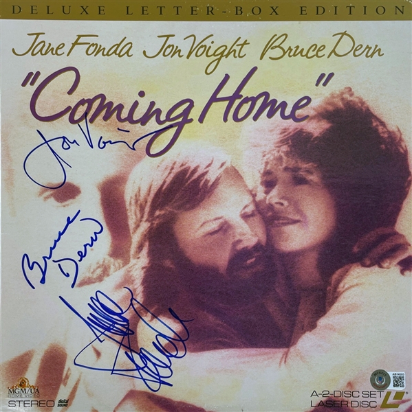 "Coming Home" Cast Signed Laserdisc Cover (BAS LOA)