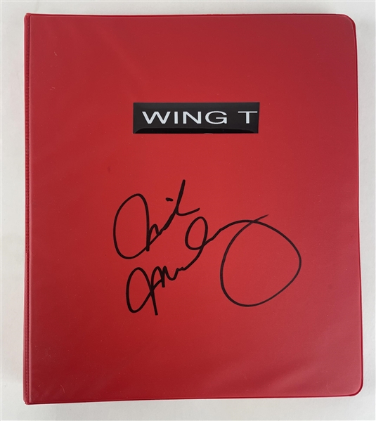 Mike Mularkeys Signed Personal Wing T Playbook (Coach Mike Mularkey Collection)