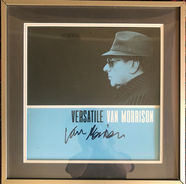 Van Morrison Signed "Versatile" Album Cover in Framed Display (Beckett/BAS Guaranteed)