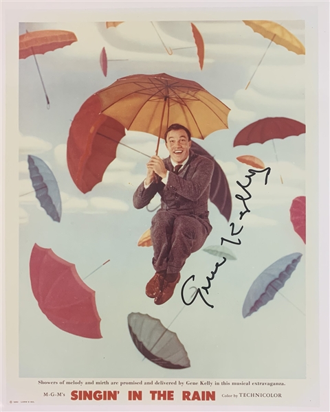 Gene Kelly Superbly Signed 8" x 10" Color Photo from "Singin In The Rain" (Beckett/BAS Guaranteed)