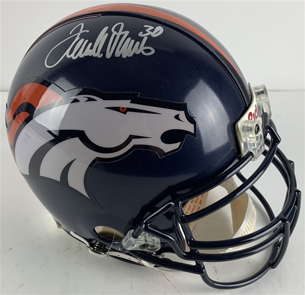 Terrell Davis Signed Denver Broncos Full Sized PROLINE Game Model Helmet (Beckett/BAS COA)