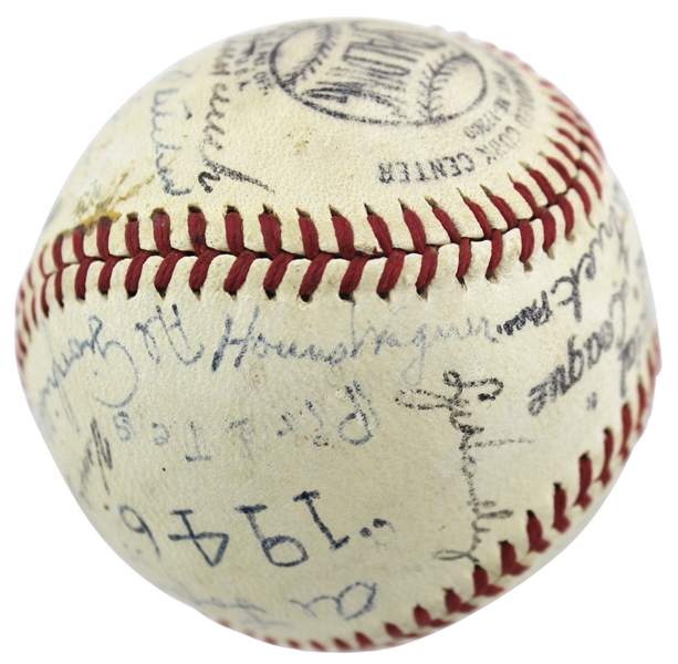1946 Pittsburgh Pirates Team-Signed Baseball with Wagner, Kiner, and 24 Others! (JSA)