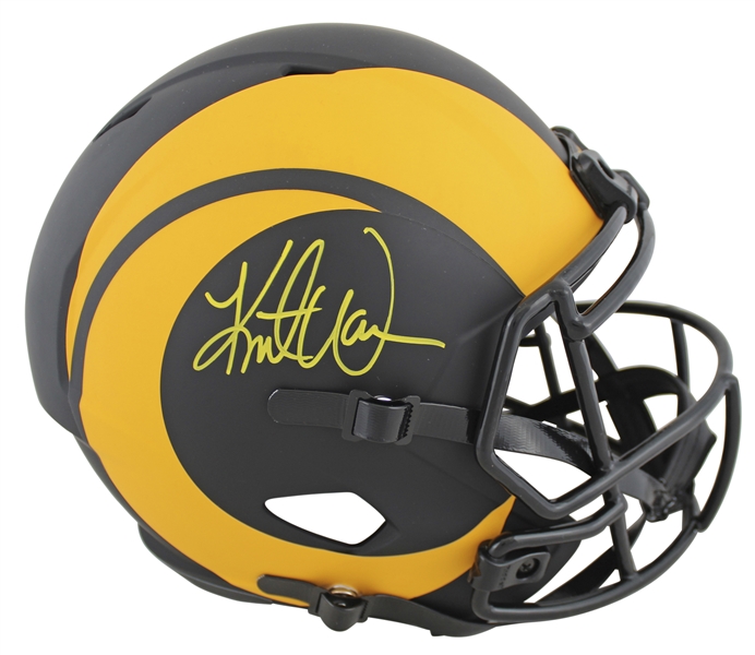 Rams Kurt Warner Authentic Signed Eclipse Full Size Speed Rep Helmet (Beckett COA)