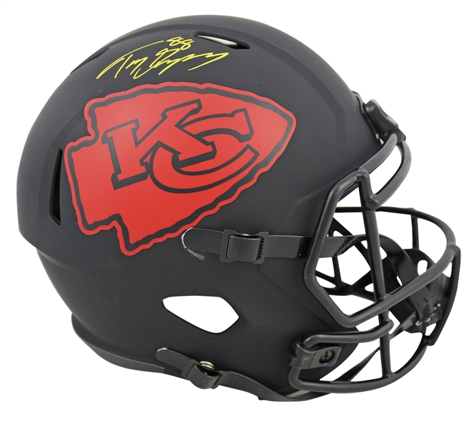 Chiefs Tony Gonzalez Signed Eclipse Full Size Speed Rep Helmet (Beckett COA)