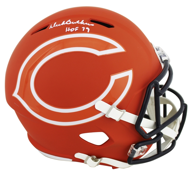 Bears Dick Butkus "HOF 79" Signed Amp Full Size Speed Rep Helmet (JSA COA)