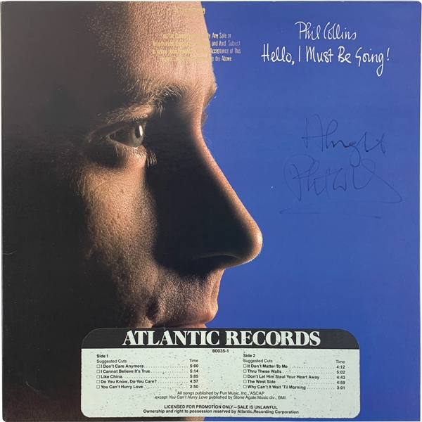 Phil Collins Signed "Hello, I Must Be Going" Record Album (Epperson/REAL LOA)