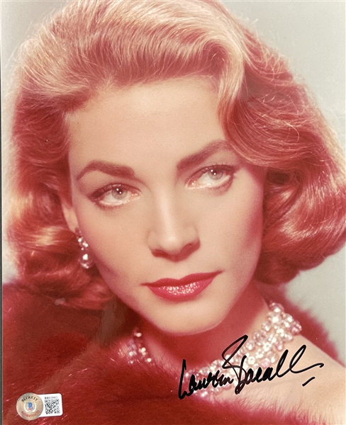 Lauren Bacall Signed 8" x 10" Color Portrait Photograph (Beckett/BAS COA)