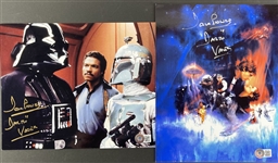 Star Wars: David Prowse Lot of Two (2) Signed 8" x 10" Photos as "Darth Vader" (Beckett/BAS COAs)