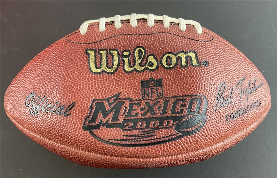 Mike Mularkeys Personal 2000 Mexico City Game Ball - NFLs First Ever Game in Mexico (Coach Mike Mularkey Collection)