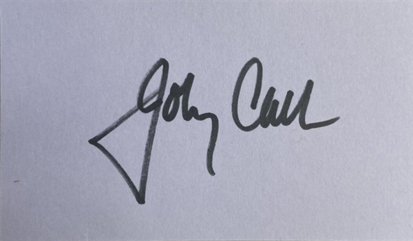 Johnny Cash Cut Signature On 3" X 5" Card (BAS Guaranteed)
