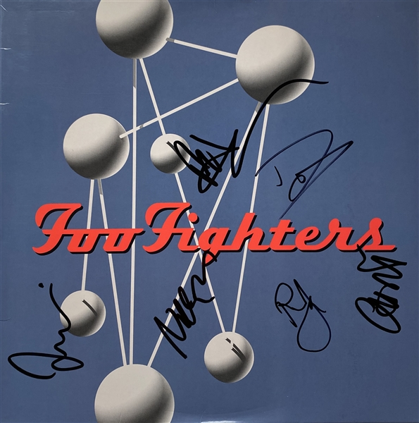 Foo Fighters Group Signed "The Color and the Shape" Album Cover (6 Sigs) (Beckett/BAS Guaranteed)