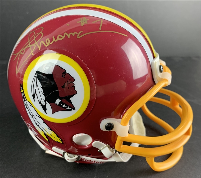 Joe Theismann Signed Washington Redskins Authentic Mini Helmet (Beckett/BAS COA)