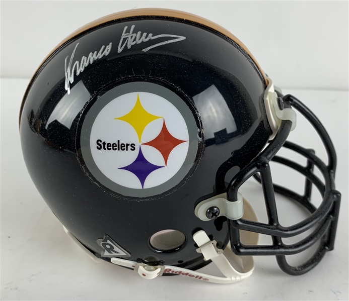 Franco Harris Signed Pittsburgh Steelers Authentic Mini Helmet (Beckett/BAS COA)
