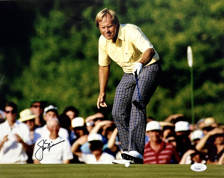 Jack Nicklaus Signed 11" x 14" Color Photo from 1986 Masters Tournament (JSA Sticker)