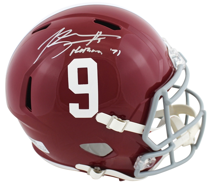 Bryce Young Signed Alabama Crimson Tide Full Size Replica Model Helmet with "Heisman 21" Inscription (Beckett/BAS Witnessed)