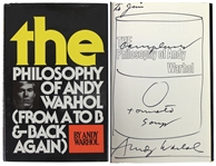 Andy Warhol Signed "The Philosophy of Andy Warhol" Book with RARE Campbell Soup Can Hand Drawn Sketch (Beckett/BAS LOA)