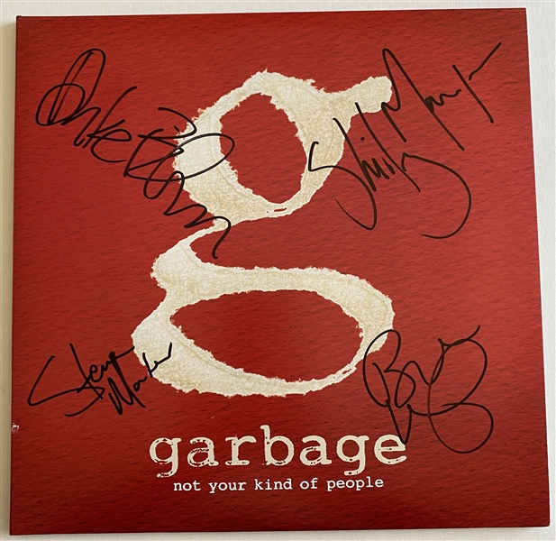 Garbage: Group Signed Album w/ Vinyl (JSA COA)