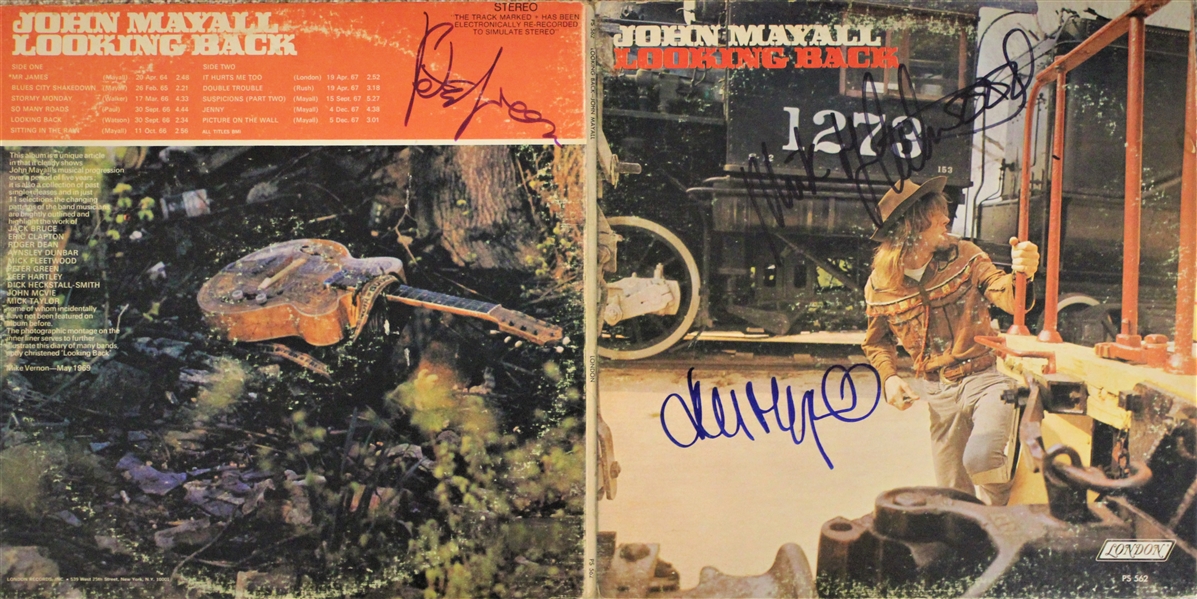 John Mayall & The Blues Breakers : Green, Fleetwood, Mayall Signed LP (ACOA Authenticated)