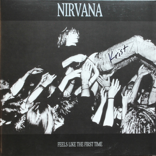 Nirvana : Krist Novoselic Signed "Feels Like The First Time" Vinyl Record (BAS GUARANTEED)