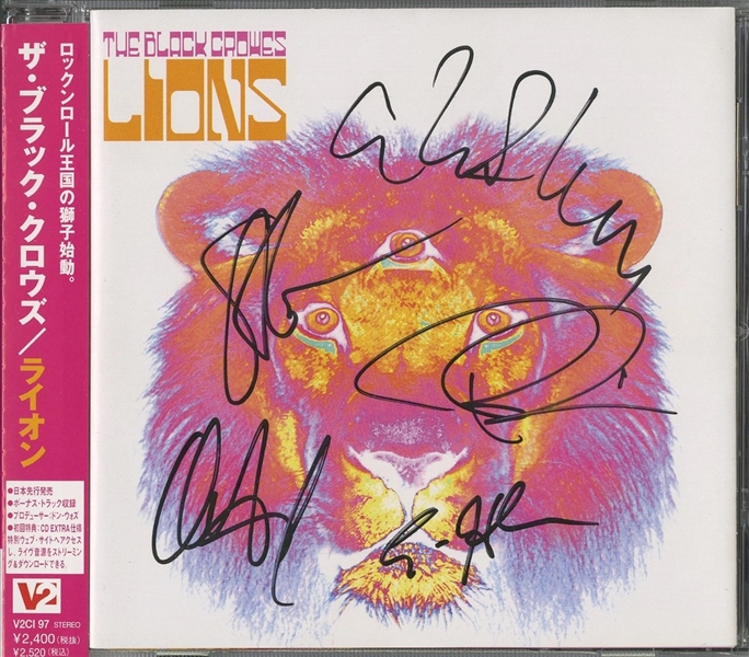 The Black Crowes : RARE Group Signed "Lions" Japan CD (BAS GUARANTEED)