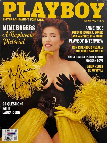 Mimi Rogers Signed March 1993 Playboy Magazine (SPA/DNA)