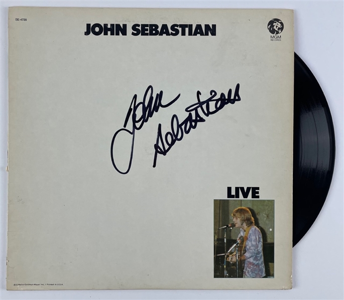 John Sebastian Signed "Live" Solo Album w/ Vinyl  (JSA COA)