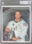 Apollo 11: Michael Collins Signed 8" x 10" Official NASA Portrait Photo (Beckett/BAS Encapsulated)