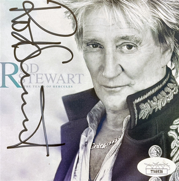 Rod Stewart Signed CD Insert (JSA)